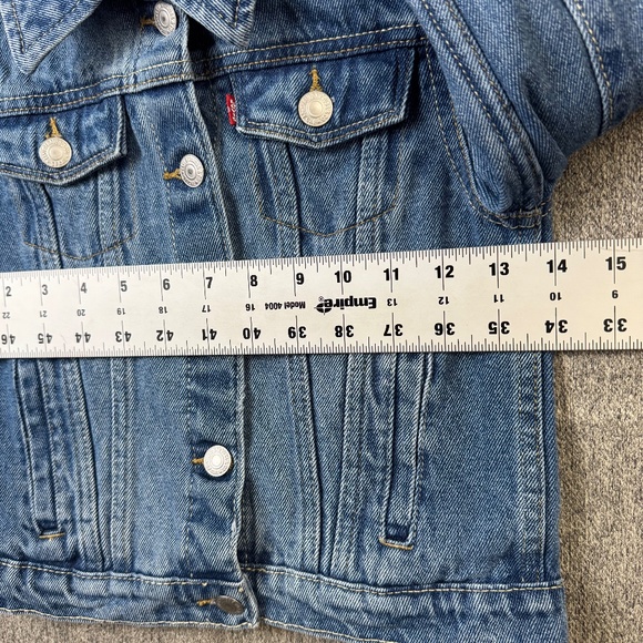 Levi's Blue Denim Button Up Trucker Style Jacket Kids Size 4T **READ** - Picture 5 of 7